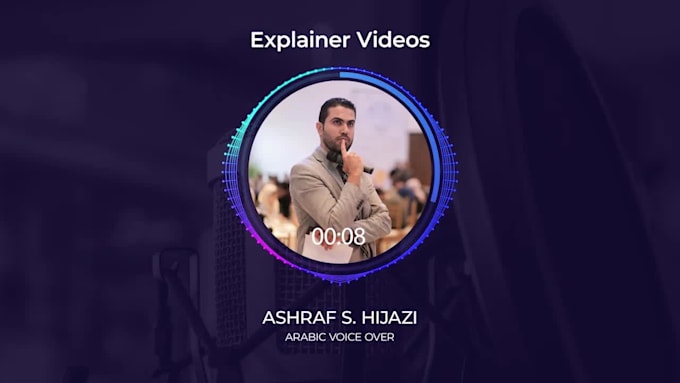 record a professional arabic voice over for your script