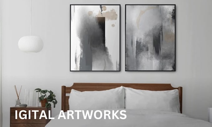 paint digital abstract art works