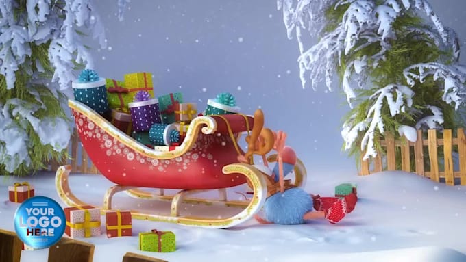 customize funny christmas greetings video ads