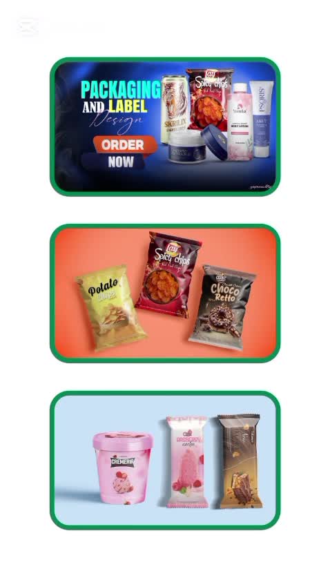 premium product label design or product packaging