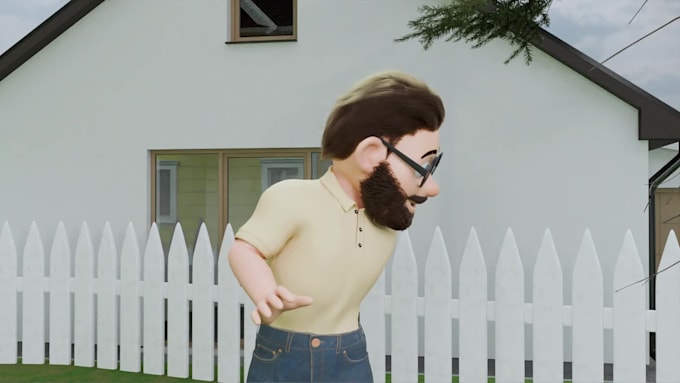 do 3d animation video and 3d character, blender