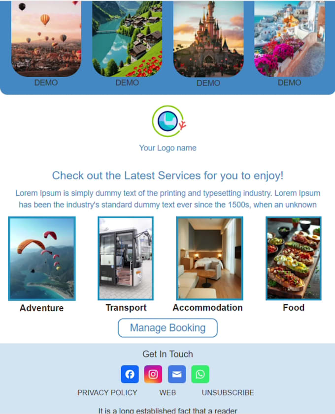 Design responsive email template by Oishowrjokristy | Fiverr