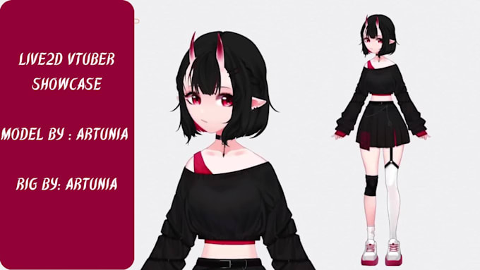 design and rig vtuber model, live2d vtuber, streaming avatar