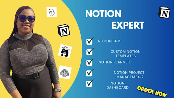 do customised notion template notion CRM notion project management notion