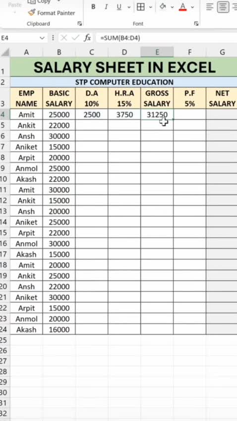 professional data entry in excel powerpoint and word