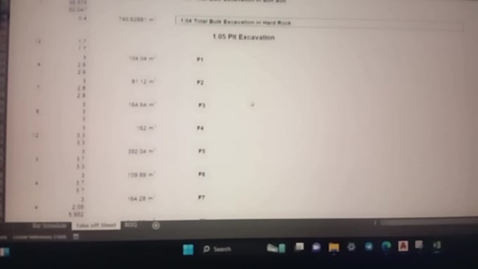 boq and specification preparation