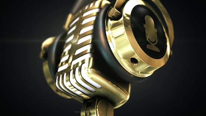 make a eye catching 3d podcast intro animation