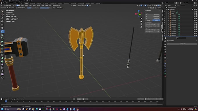 create roblox ugc items for you with optimized tris counts