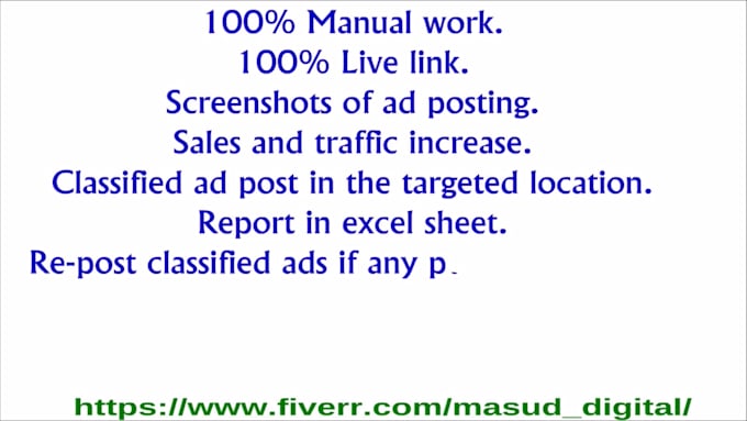post classified ads on USA canada australia UK classified sites