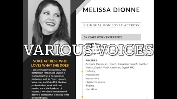 be your all in one voice actress