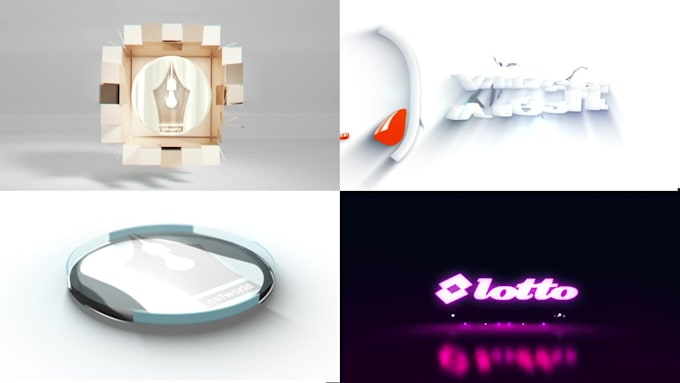 create a custom logo animation and 3d intro video