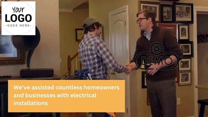 create a professional video commercial for electricians