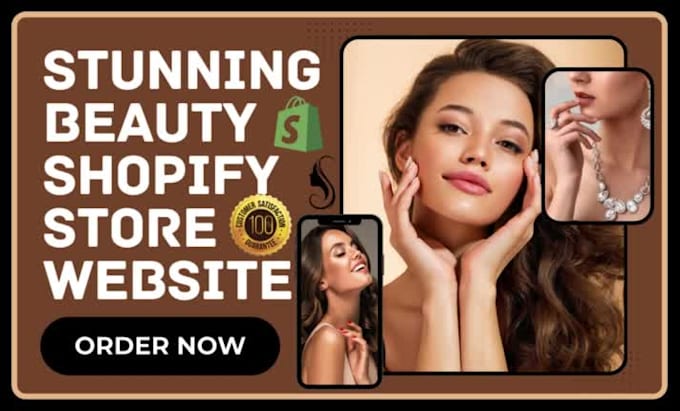 design skincare cosmetics body care jewelry beauty spa shopify store website