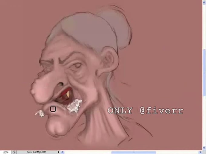 draw a hideously ugly character