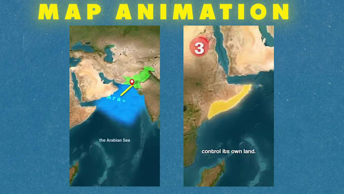 design cinematic travel and explainer map animations like vox and johnny harris