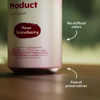 do 3d product animation for energy drinks