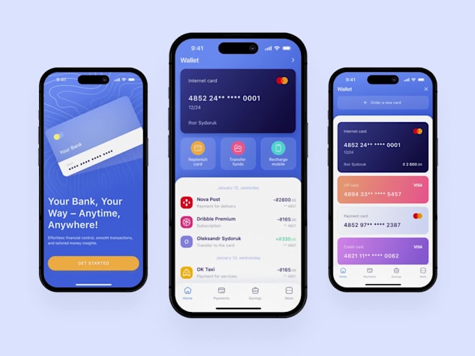 Build a fintech wallet app with bill payment and p2p features by
