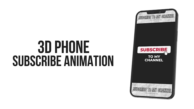make you 3d phone subscribe animation