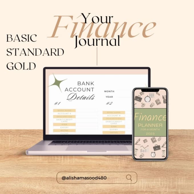 Design a digital, printable financial planner by Alishamasood480 | Fiverr