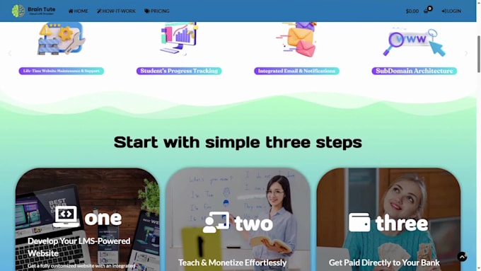 design a professional membership website with lms for institutes and individuals
