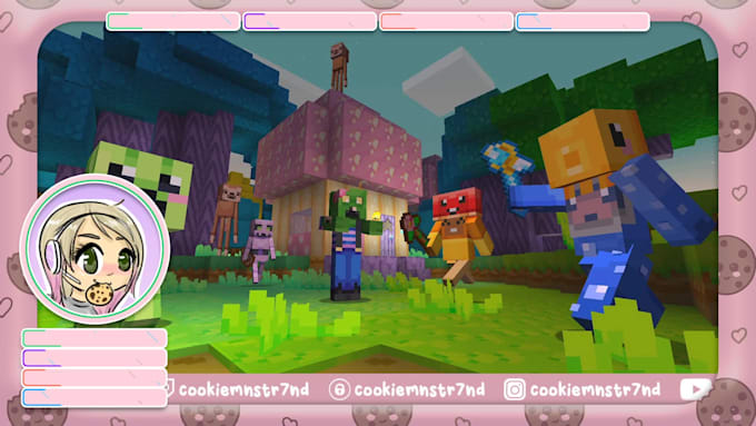 create custom stream layout overlay for twitch or youtube
