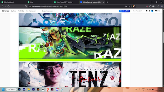design attractive gaming banners for you