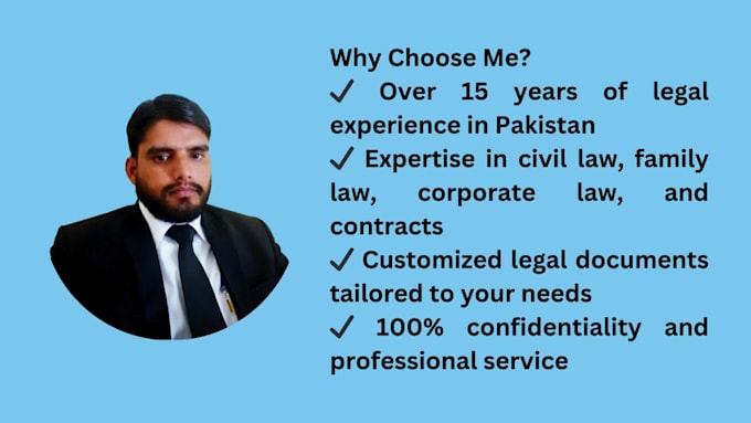do legal research, advice and legal writing for your issues