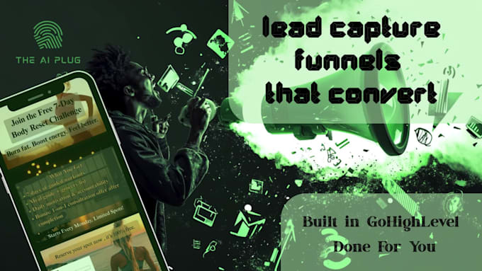 build high converting landing pages or lead capture funnle in ghl