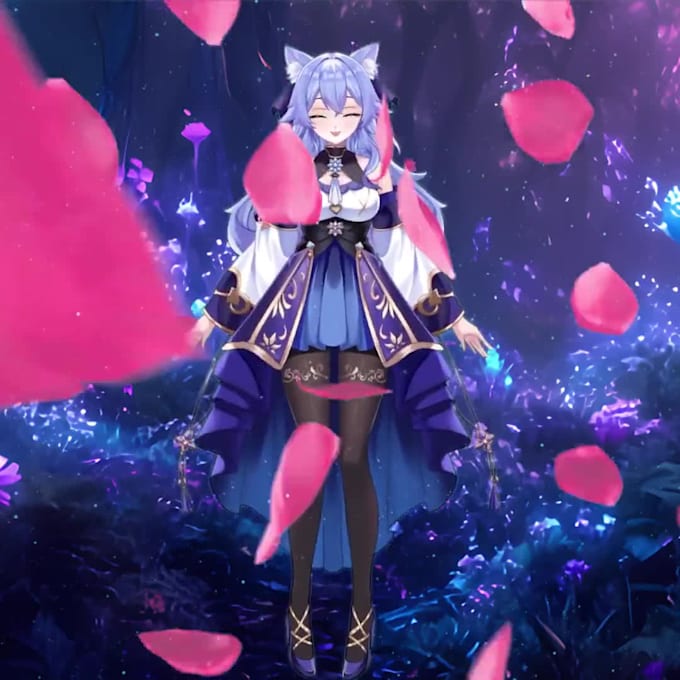 design 2d vtuber model live2d vtuber model anime vtuber model, vtuber commission