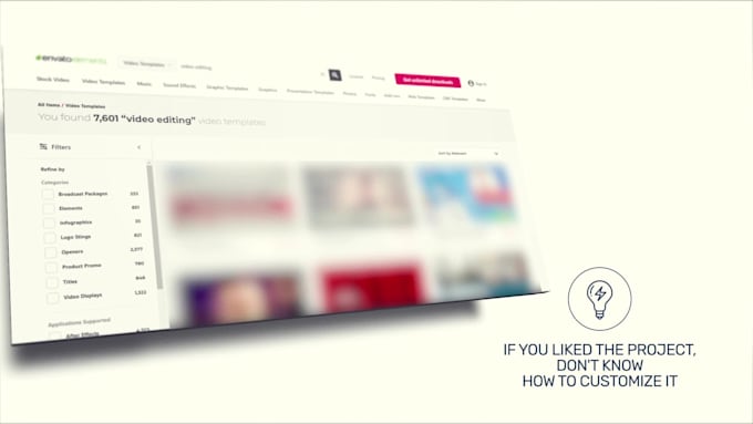 edit any envato elements or videohive after effects template