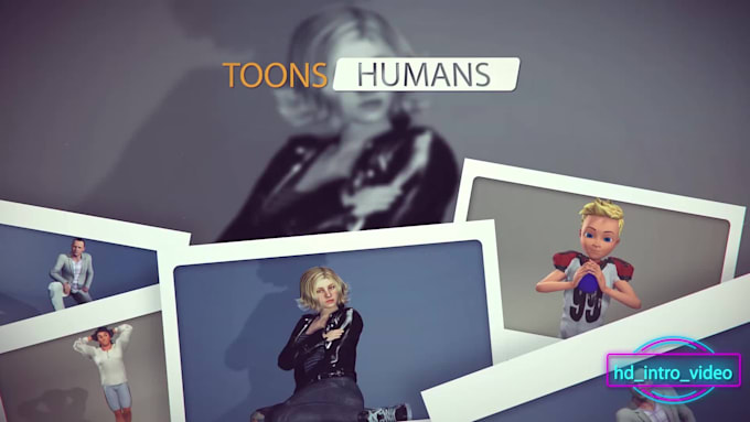 create 3d human or cartoon character for unity, unreal engine