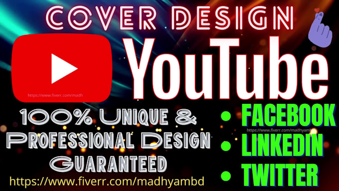 create perfect unique facebook cover and youtube cover