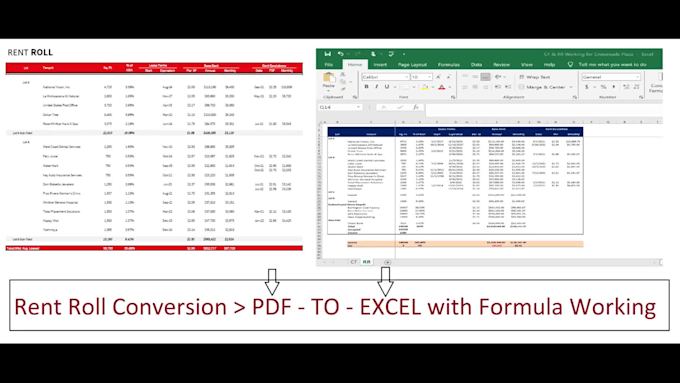 convert PDF or jpg to word or excel