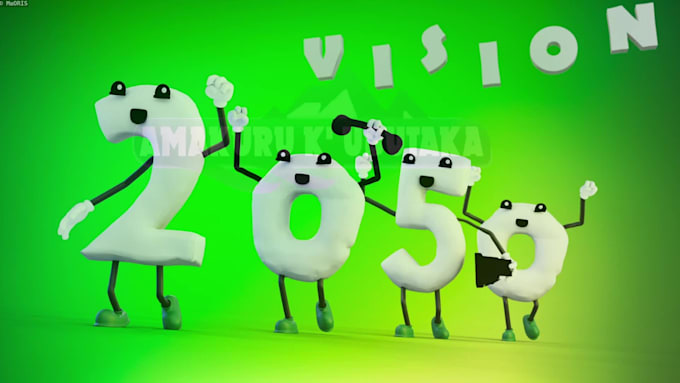 3d character animation with jingle