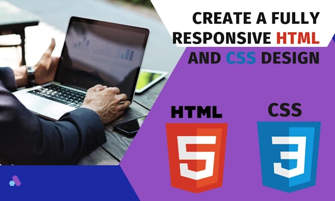 make modern and clean web design with HTML and CSS fully responsive