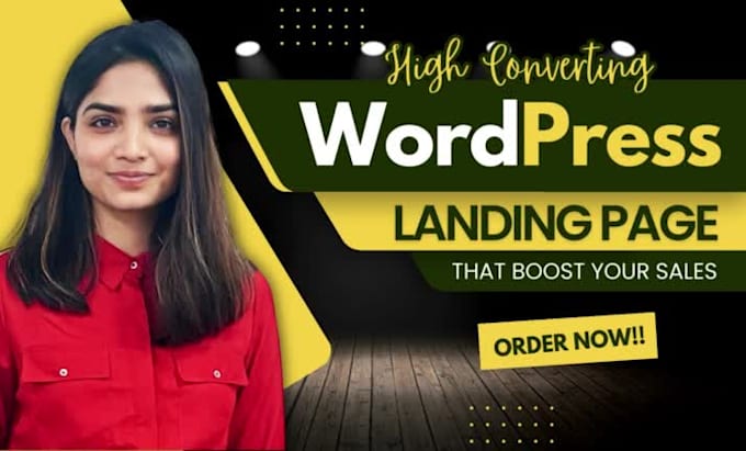 create professional wordpress landing page design with elementor pro
