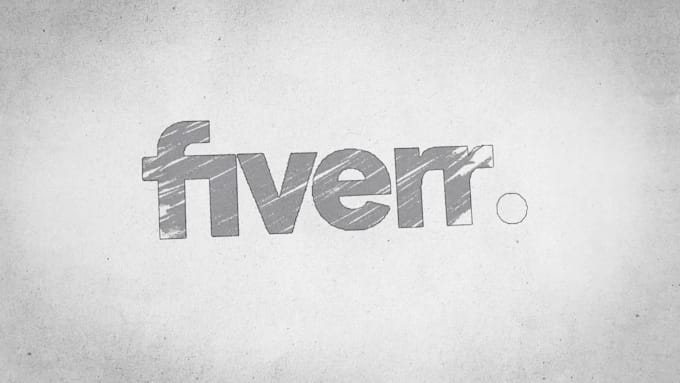 create a pencil scribble logo animation