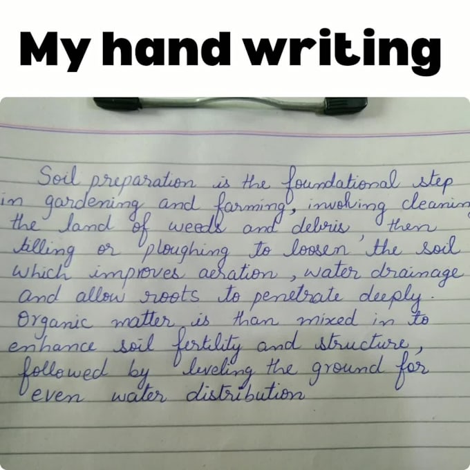 retype and do hand writing assignment work