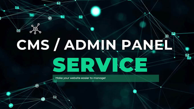 add admin panel , cms to your website