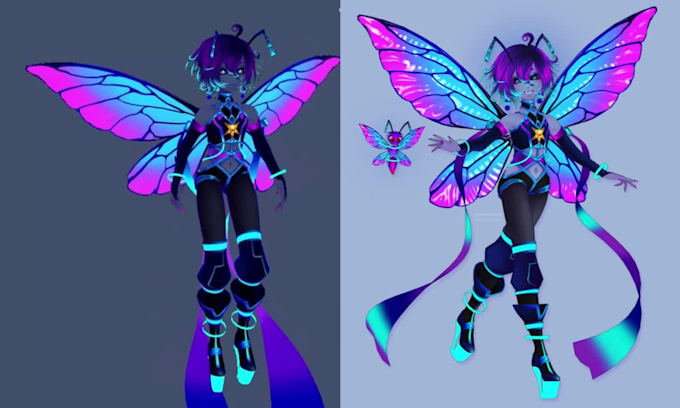 Convert 2d vtuber vrchat model to 3d vroid vrchat model streaming ...