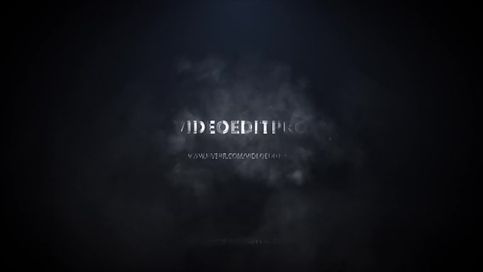 create this cinematic smoke logo reveal intro