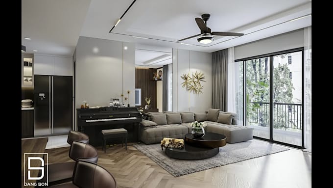 create 3d models and render interior projects