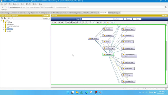 develop owl ontologies using protégé, rdf, and bfo