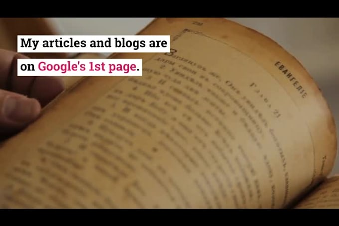 do SEO article writing, blog post writing or content writing