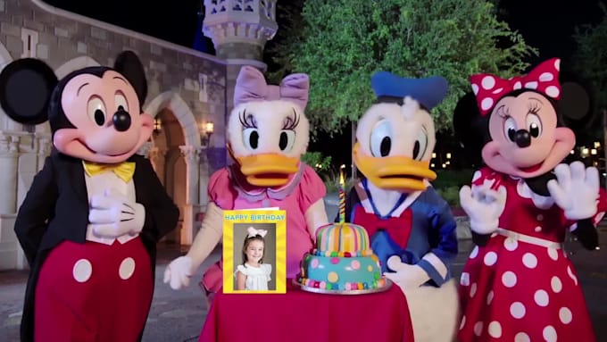 create personalised magical disney happy birthday videos