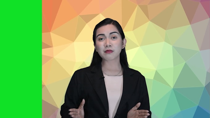 film an HD green screen video in english or filipino