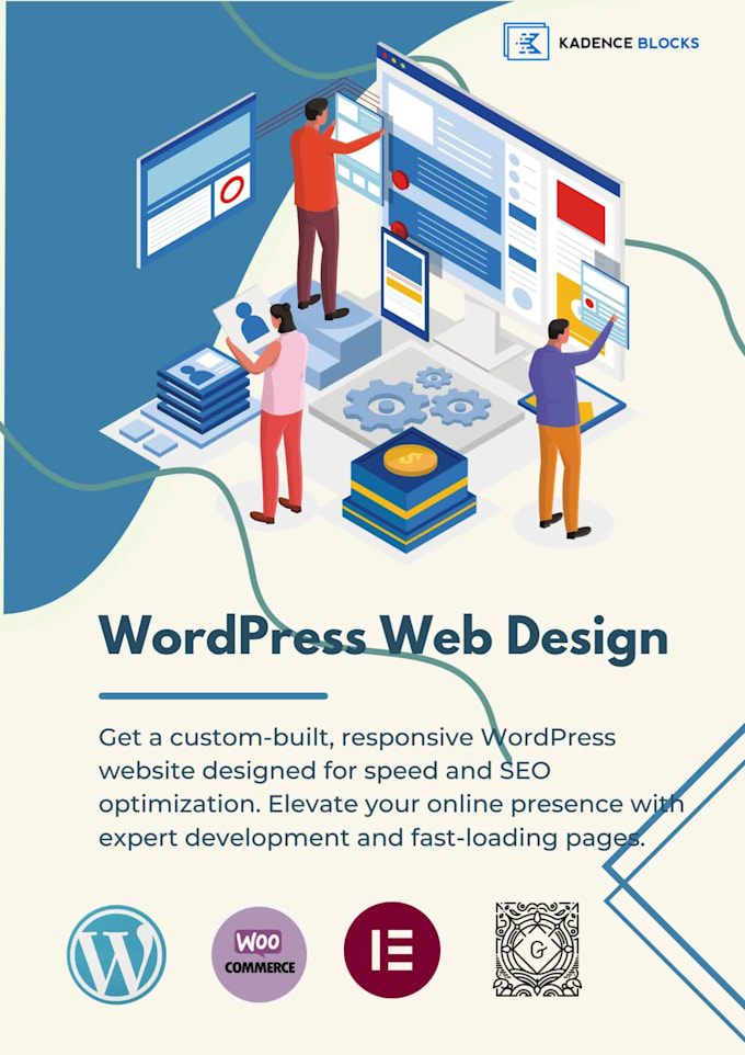 do wordpress development with gutenberg and kadence  blocks