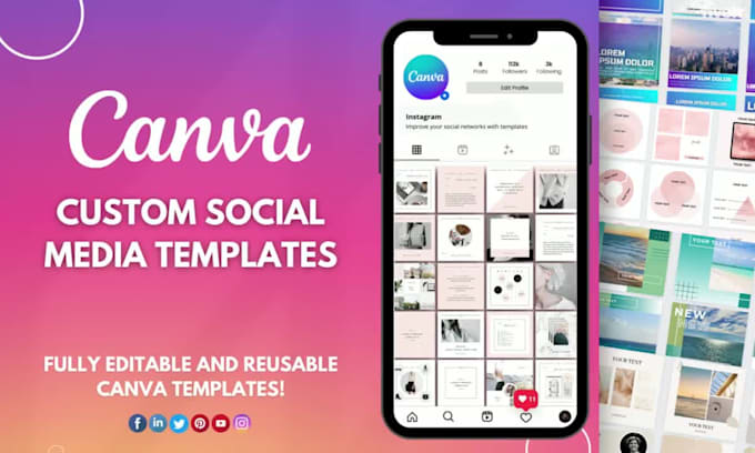 Create social media post, canva templates for your brand by Damn_rae ...