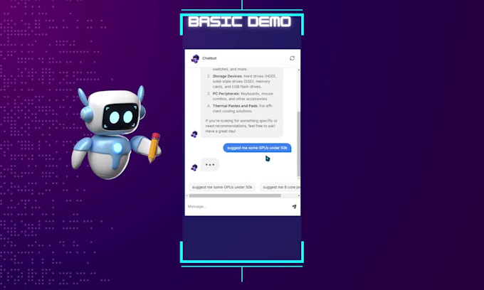 create ai costumer support chatbot for your business with integration