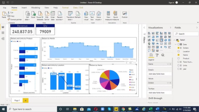 Create excel dashboards, power bi dashboards and power query by Zeal ...